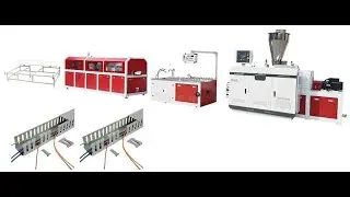 PVC cable trunking extrusion line PVC cable duct making machine PVC wire duct production line