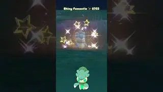 Shiny Fomantis ✨ 0753 caught in Pokemon Scarlet Teal Mask DLC with Mass Outbreak on Switch 2