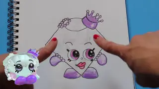 How to Draw Shopkins GEMMA STONE One-of-a-Kind!! Step By Step Easy