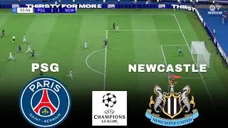 PSG vs Newcastle | UEFA champions league 26/27 Full Match | Video Game simulation 