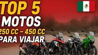 TOP 5 MOTOS 250 a 450 cc para VIAJAR en M&eacute;xico (Precios 2025)#motovlog #motos  #adventure #viral 