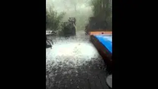 Crazy Hail Storm in  East Tennessee