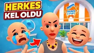 ✂️ Berber Oldum! İnsanları Kel Yaptım 😂 | Shave & Stuff VR