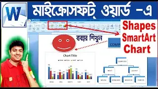 How to use Shapes Smart Art Chart in Word in Bangla