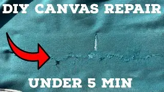 DIY Boat cover fix outdoor furniture quick repair $10 and Fast!