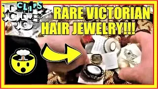 INCREDIBLY RARE VICTORIAN HAIR JEWELRY / MOURNING BROOCHES! 🤯🤯🤯