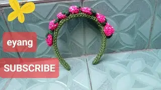 BANDO STRAWBERRY RAJUTAN #bando #rajutan #handmade 