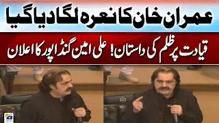 Newly Elected CM KP Aii Amin Gandapur raise voice for Imran Khan in Assembly