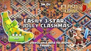 Easily 3 Star Jolly Clashmas Challenge 3rd Attack (Clash of Clans)