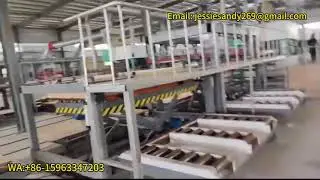 automatic plywood sanding machine line--sanding machine double-sided sanding WA:+86-15963347203