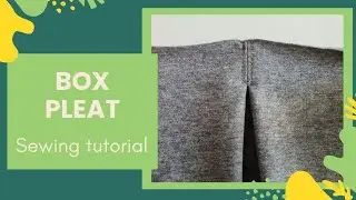 Sewing tutorial - Inverted Box Pleat - Counterpleat - Sy motveck beskrivning