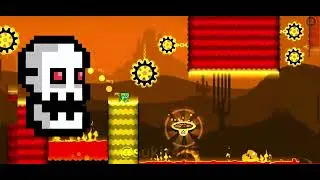 Geometry dash (Press Start all coins full)