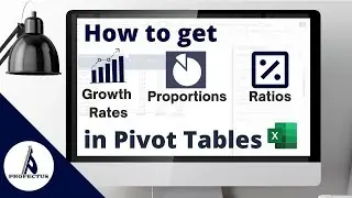 Calculate year over year growth rates and ratios using Pivot Table