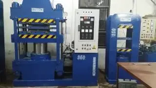 4 piller type 350 Ton rubber moulding press RUBBMACH