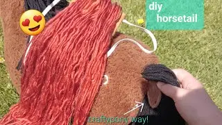 diy horsetail #therian #antizoo #horse #craftypony