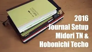 Journals I Am Using for 2016 | Midori Traveler's Notebook, Hobonichi