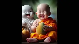 Funny moments of cute monk #cute #monk #cutemonk #funny