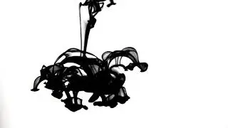 Background video , Black ink in water
