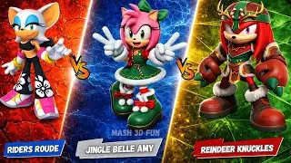 Which Sonic Dash  Is BEST? 🏆|Top 3 character | Big 🆚 storm 🆚Santa Big|  Mash 3d fun | gameplay |