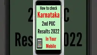 How to check Karnataka 2nd PUC Results 2022 in your mobile | @JobJalaa