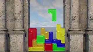 SOFTBODY TETRIS with GLASS V2😊Ocean Edition