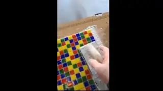 Tip, Setting thin glass to match thick tile #shorts