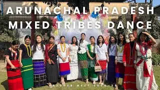 Arunachal pradesh mixed tribes dance || Freshers meet -2024-25||trihms||