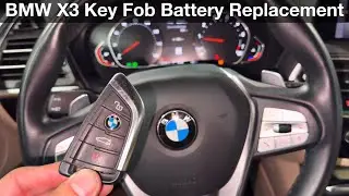 How to replace key fob battery BMW X3