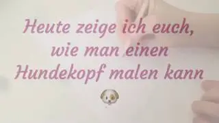 Zeichen Tutorial: Hundekopf