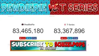 SCHIZELpops Gaming Live PEWDIEPIE VS T-SERIES SUB COUNT FOR THE WIN!
