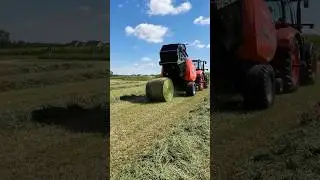 Kubota BV5160 Round Baler - Baling Demonstrations - Canada's Outdoor Farm Show 2024