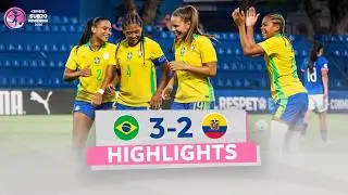 BRASIL vs. ECUADOR [3-2] | RESUMEN | CONMEBOL SUB20 FEMENINA 2026 | FASE DE GRUPOS