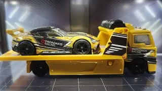 Hot Wheels Team Transport Toyota GR Supra and Aero Lift #Unboxing #review #supra #hotwheels #jdm 