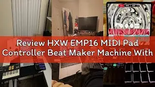 Review HXW EMP16 MIDI Pad Controller Beat Maker Machine With Bluetooth, 16 RGB Velocity Sensitive Be