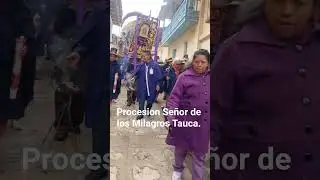 procesion de Se&ntilde;or de los Milagros Tauca 2025.