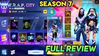 JULY MONTH BOOYAH PASS 2023 FREE FIRE NEW ELITE SEASON 7 FULL REVIEW T.R.A.P. CITY FF KA BUNDLE NEXT