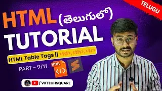 HTML Tables Explained in Telugu | table, tr, th, td Tags | HTML Tutorial for Beginners in Telugu