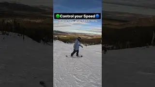 Control your Speed while Snowboarding #snowboard #snowboarding