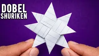 Cara Membuat Origami Shuriken 8 Titik - Bintang Ninja Kertas Mudah & Keren