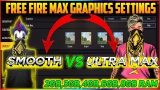Freefire Graphic Comparision :: Smooth Vs Ultra | Freefire Best Graphic Settings 2022 headshot trick