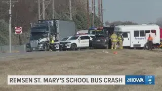 Multiple injuries reported in bus crash involving Remsen St. Mary's basketball team