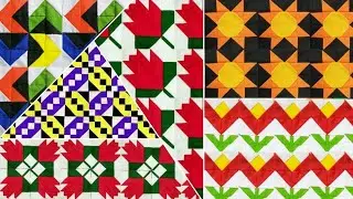 Patchwork,Sindhi cultural quilt designs,very easy ralli designs,rilli ke aster,faliye ke design
