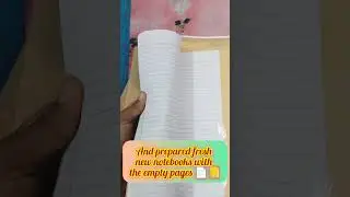 Zero Waste Stationery: How to Reuse Old Notebooks 📒📄  #diy #notebook #stationery #creative #craft