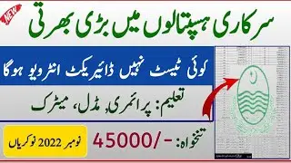 District Health Authority Lahore Jobs 2022