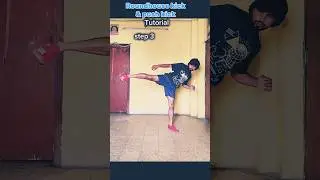Round kick and Push kick ll tutorial ll #mma #martialarts #kickboxing #tutorial #sports #shorts