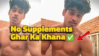 Indian Ghar Ka Khana = Muscle Gain 💪 Reality Desi Diet TRANSFORMATION 🙀📈