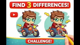 Can You Find 3 Differences? 🤔 | Mind Game Puzzle for Kids & Adults