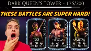 MK Mobile. Battles 175 and 176 in Fatal Dark Queen Tower Gameplay. I Hate Arctic Wind...
