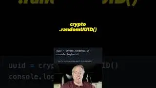 MODERN way to generate GUID/UUID in JavaScript #javascript #shorts