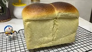 Shokupan bread | sourdough pandan shokupan bread yudane method | sourdough shokupan yudane